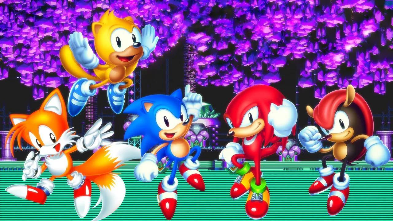 Соник мания плюс. Sonic Mania Plus. Sonic Mania encore Mode. Sonic Mania Plus персонажи. Sonic Mania Plus encore Mode.