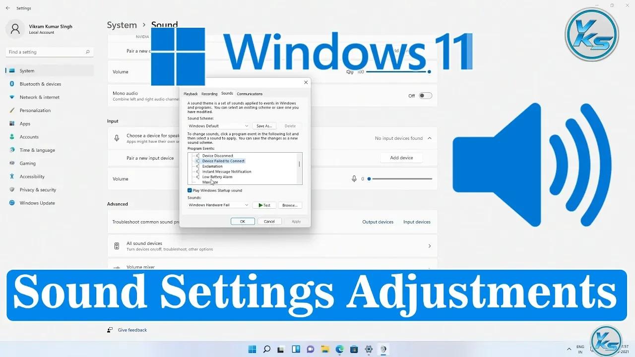 change windows 11 sounds to windows 10