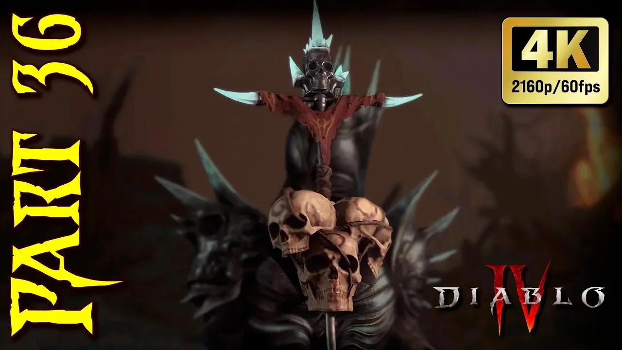 DIABLO 4 NECROMANCER Gameplay Part 36 FULL GAME Walkthrough 4K PC ULTRA ...