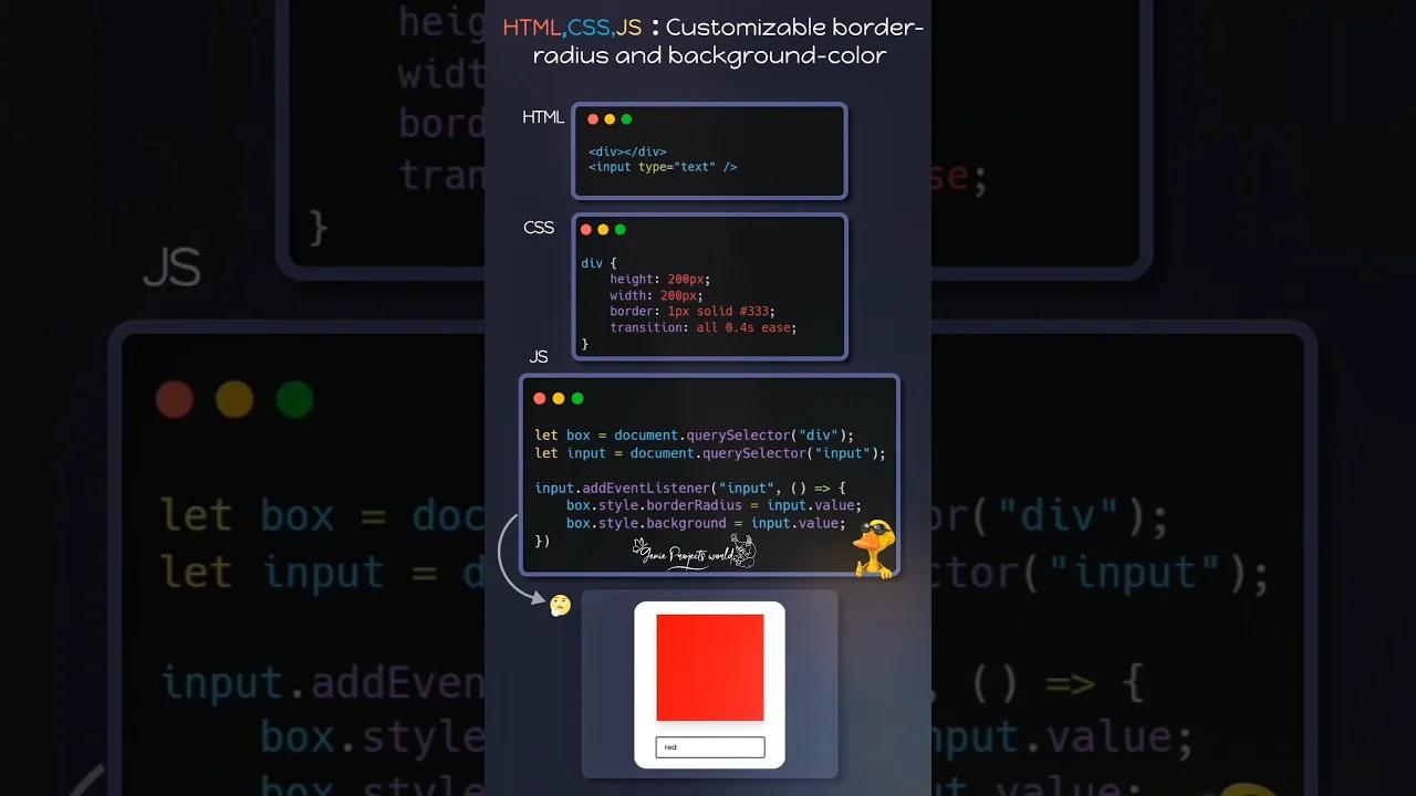 Customizing Box Border Using CSS | CSS Box Border | 🤓💡 #gpw #htmlandcss
