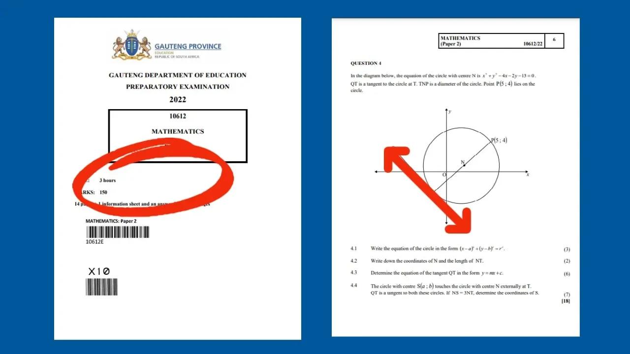 Analytical Geometry Grade 12 Mathematics P2 Septemeber 2022