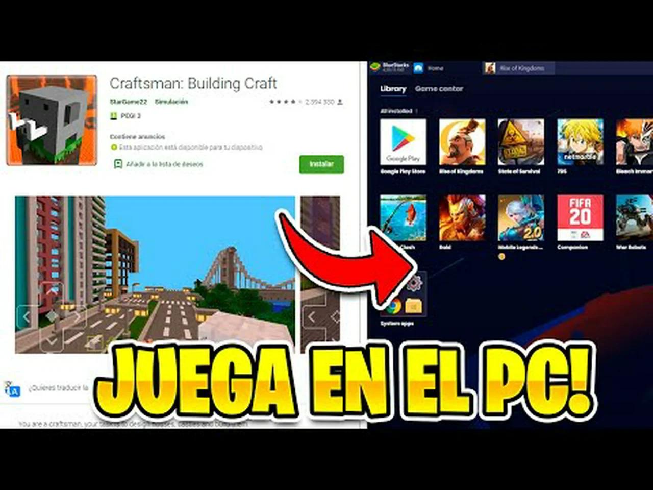 COMO JUGAR CRAFTSMAN EN EL PC SUPER FACIL TUTORIAL EPICO!