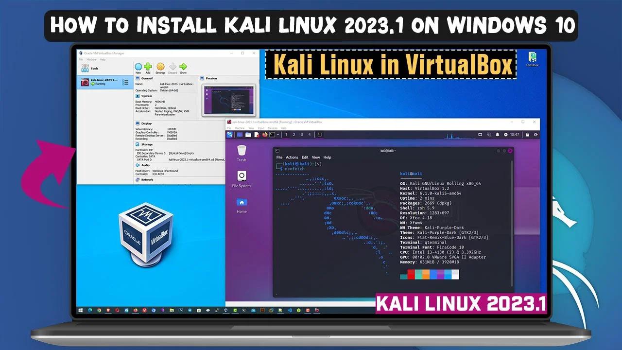 How to Install Kali Linux 2023.1 in VirtualBox on Windows 10 [Kali ...
