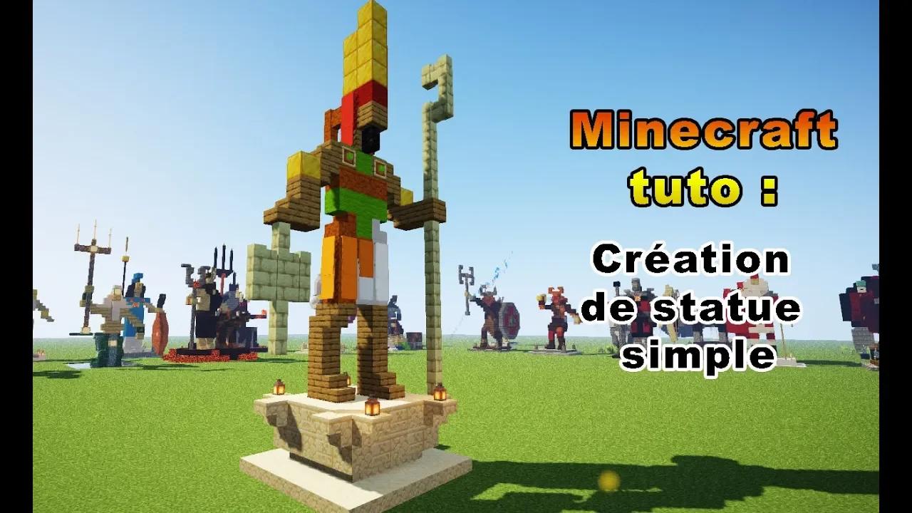 Minecraft Tuto - statue simple du Dieu Amon