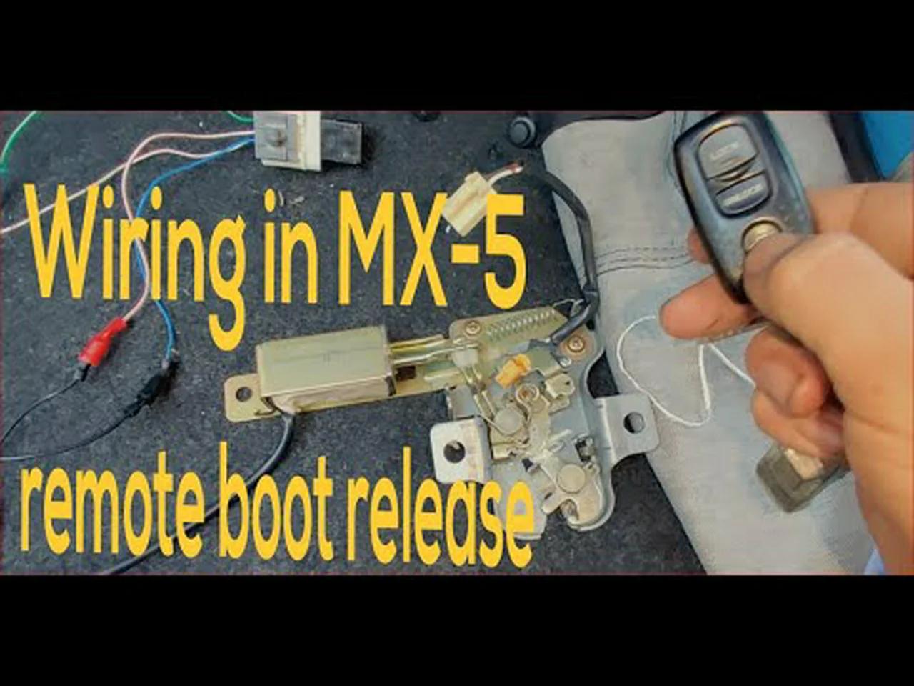 Adding remote mx5 boot release