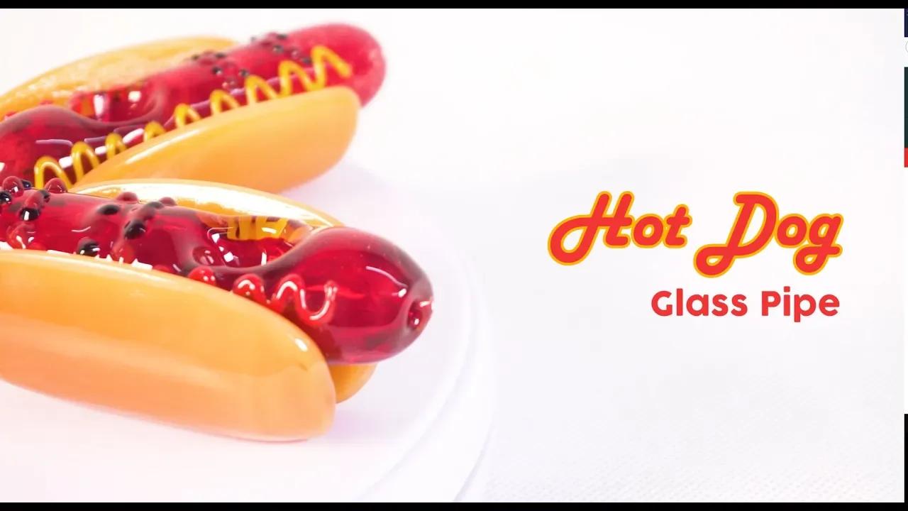 Hot Dog Glizzy Ceramic Hand Pipe – Smoke Glass Vape