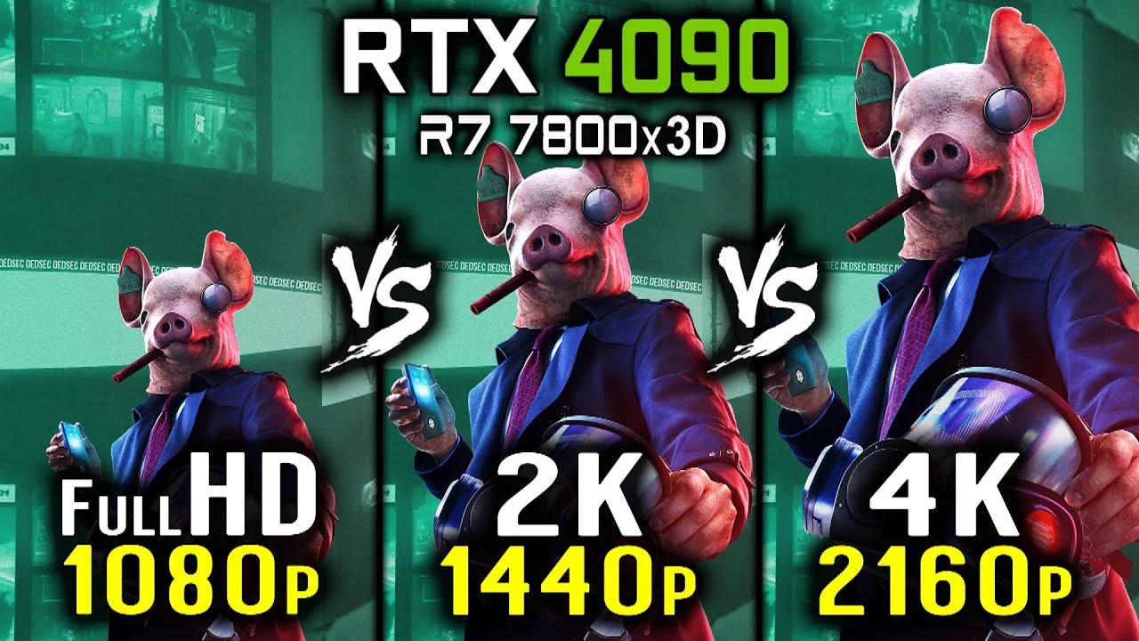 Watch Dogs Legion 1080p Vs 1440p Vs 2160p 4k Rtx 4090 Hd Vs 2k Vs 4k