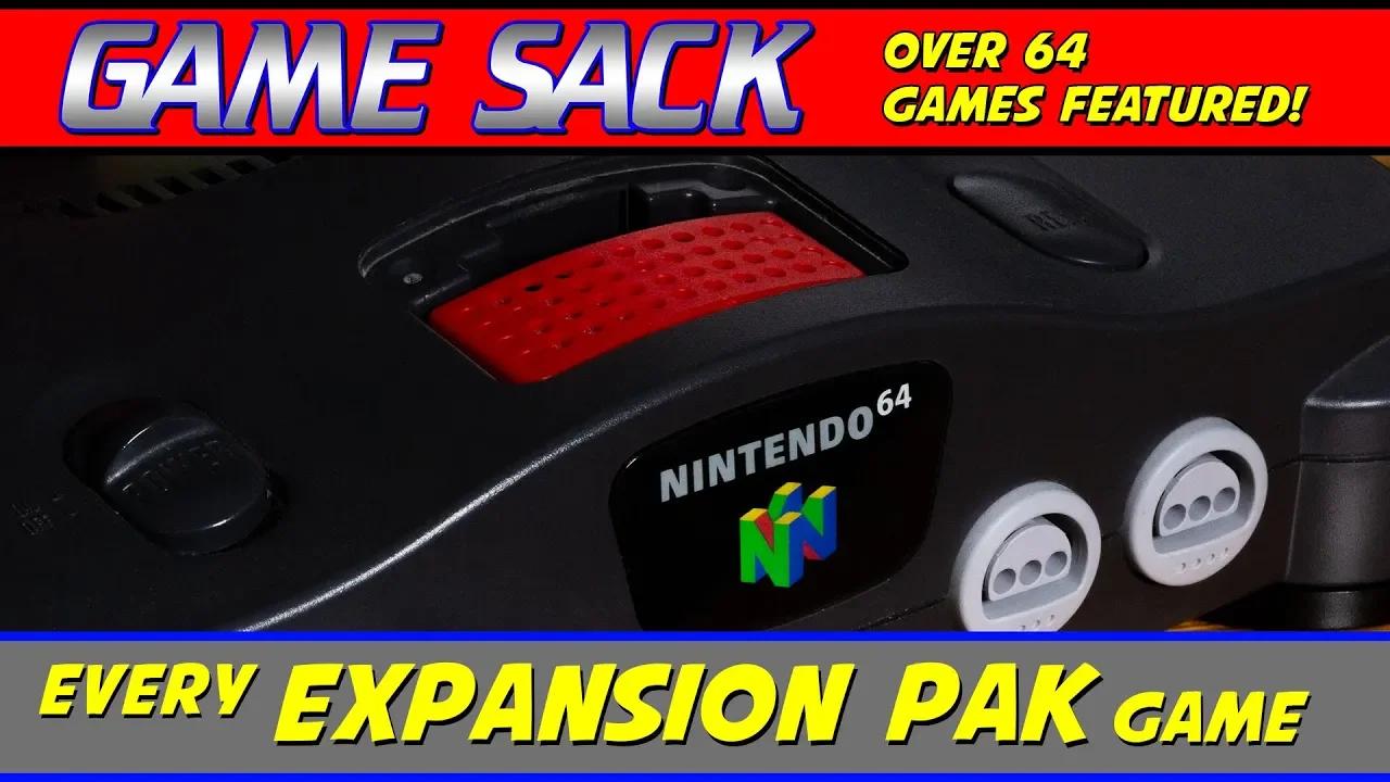 Every Expansion Pak Game for the N64 Game Sack