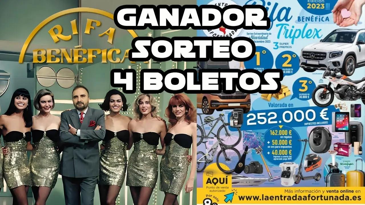 GANADOR segundo SORTEO de Boletos para la Rifa mas grande de españa
