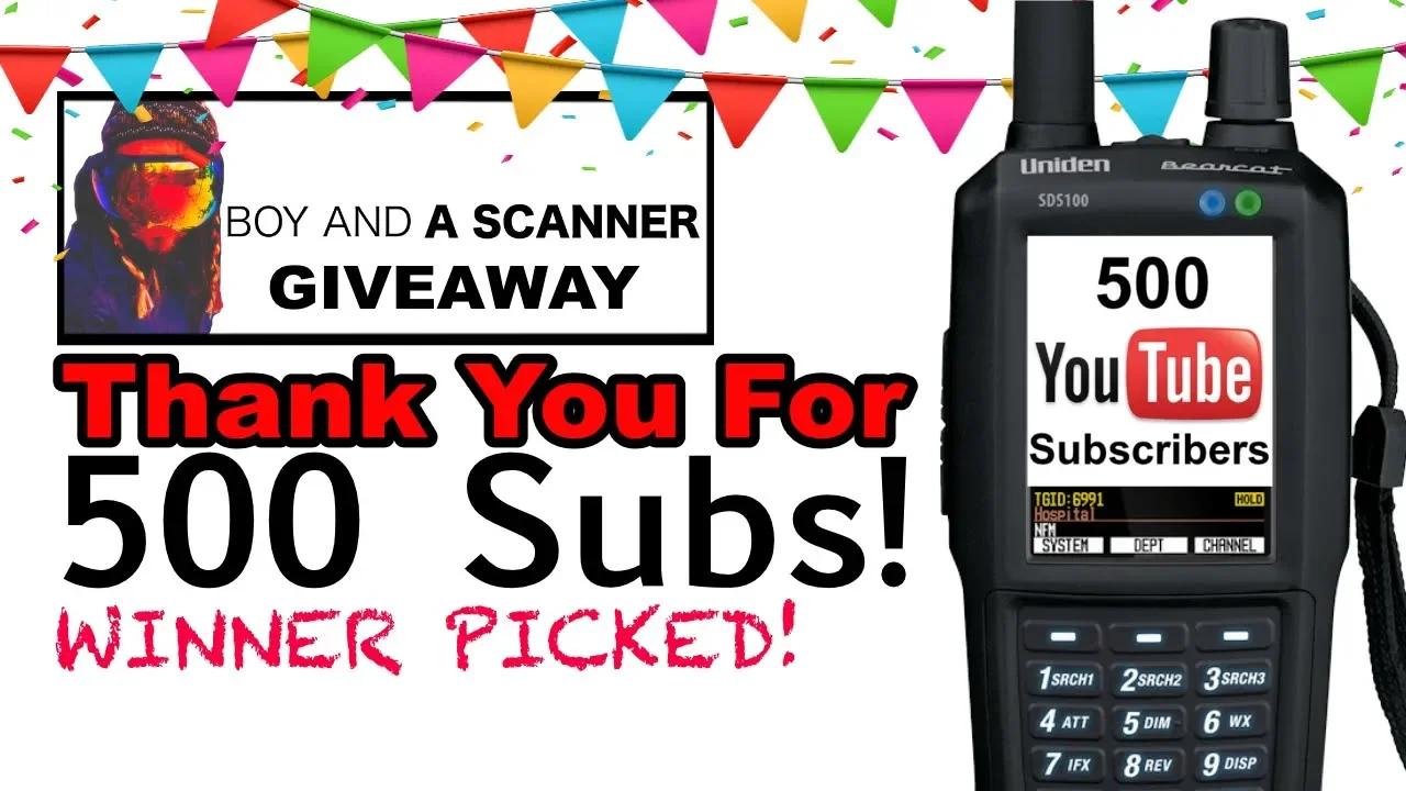 Boy And A Scanner 500 Subscriber Giveaway Winner Picked