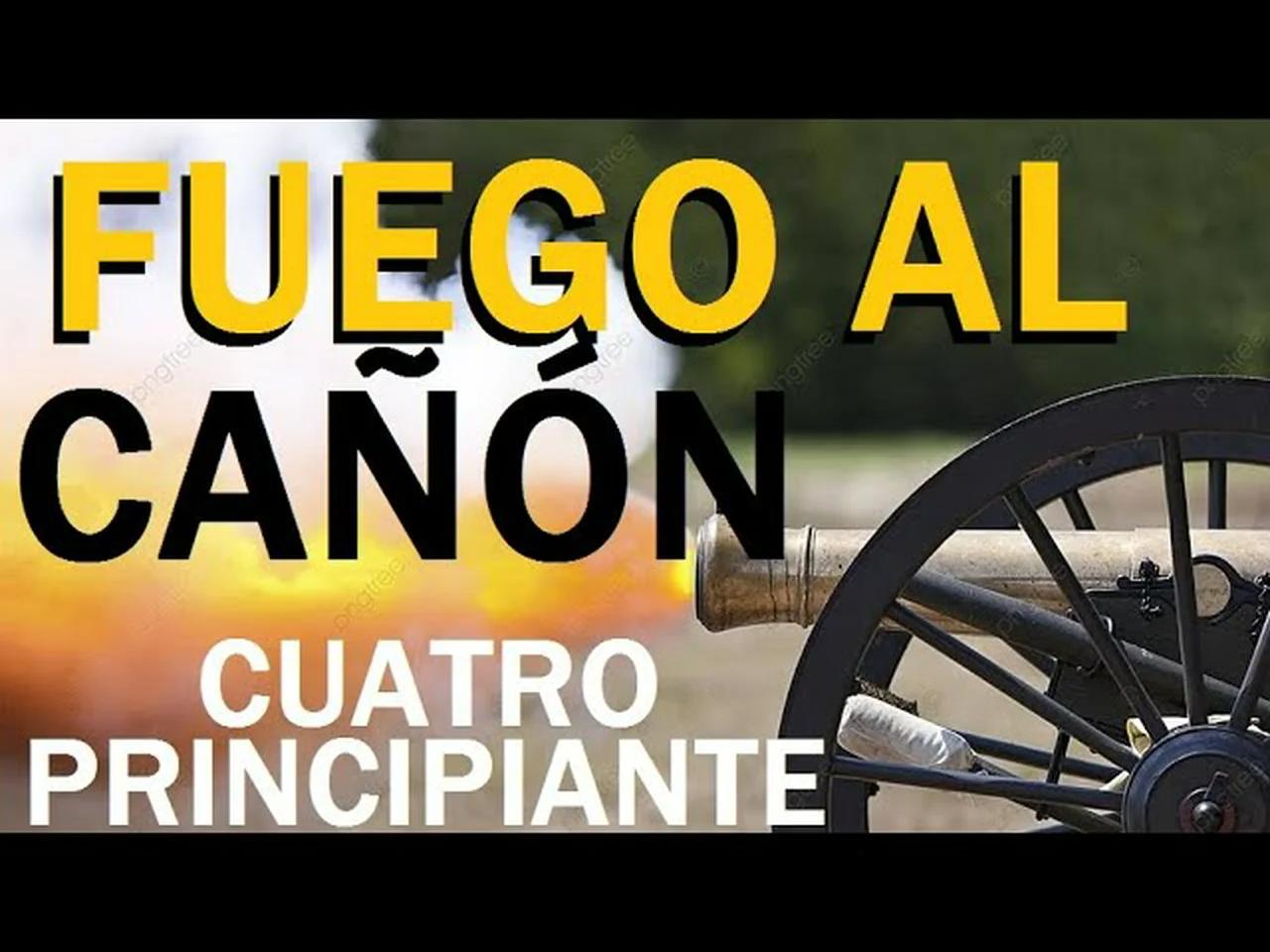FUEGO AL CAÑÓN Letra y Acordes Básicos para Principiantes. CUATRO FÁCIL ...