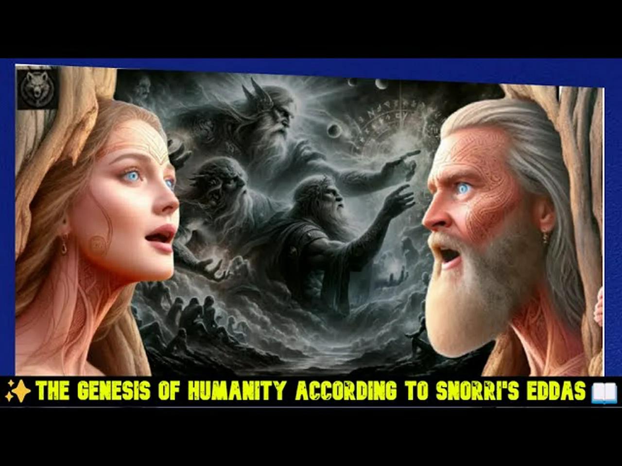 ASK and EMBLA📯First Humans According to Norse Beliefs - Anthropogony in ...