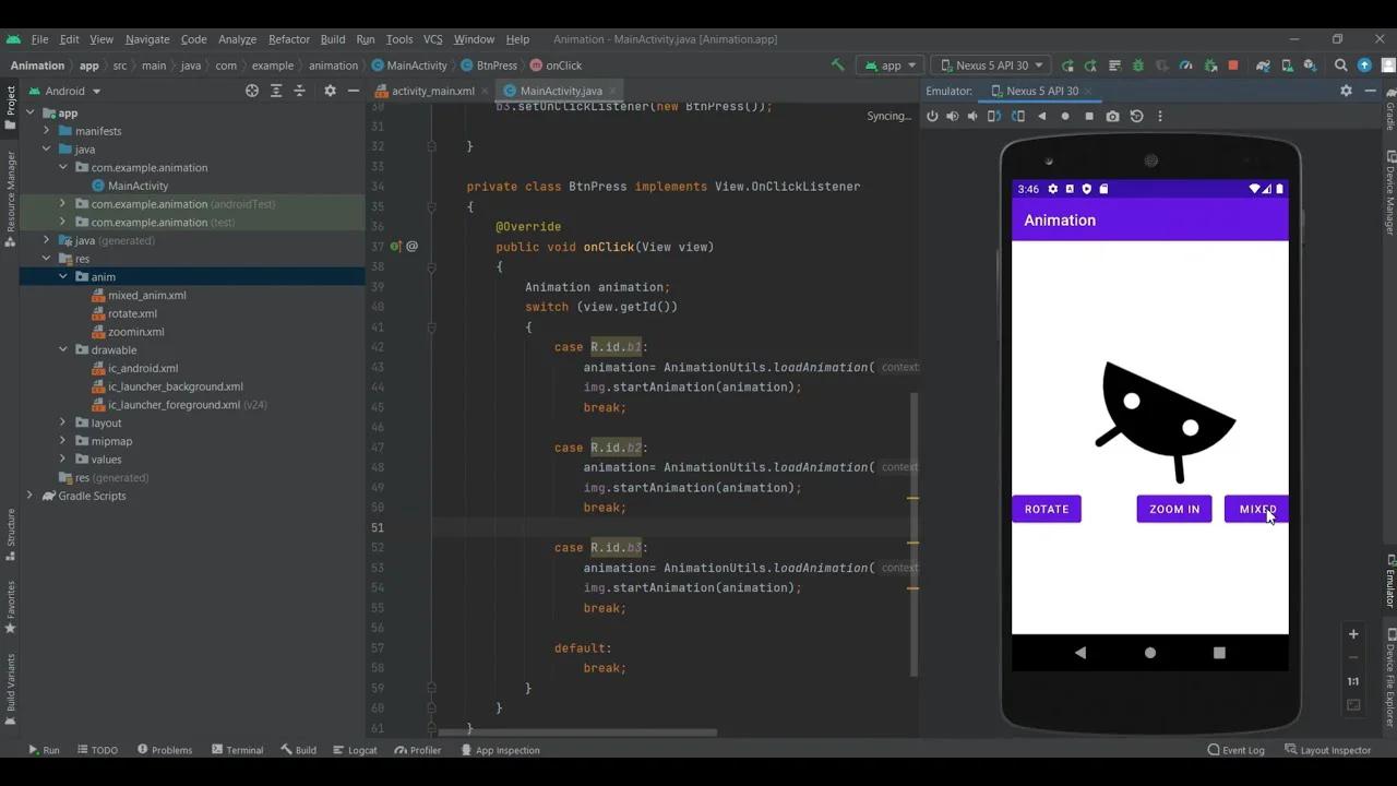 Android Tutorial - How to Create Animation - SlideObject
