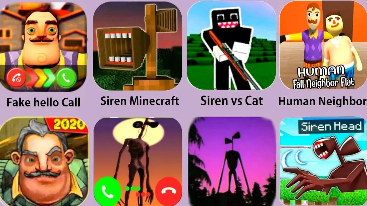 Hello Neighbor,Siren Head,Neighbor Minecraft,Fake Hello Call,Siren Head ...