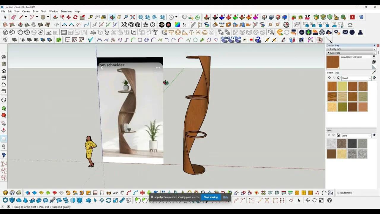 SKETCHUP TUTORIAL / MAKING COMPLEX MODEL IN SKETCHUP