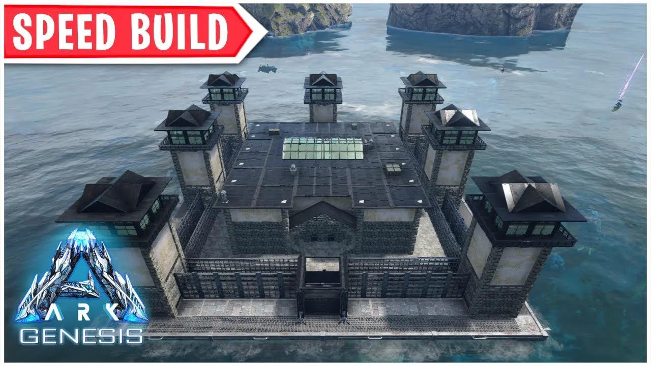 ARK: Genesis - Ocean Platform Prison - Speed Build