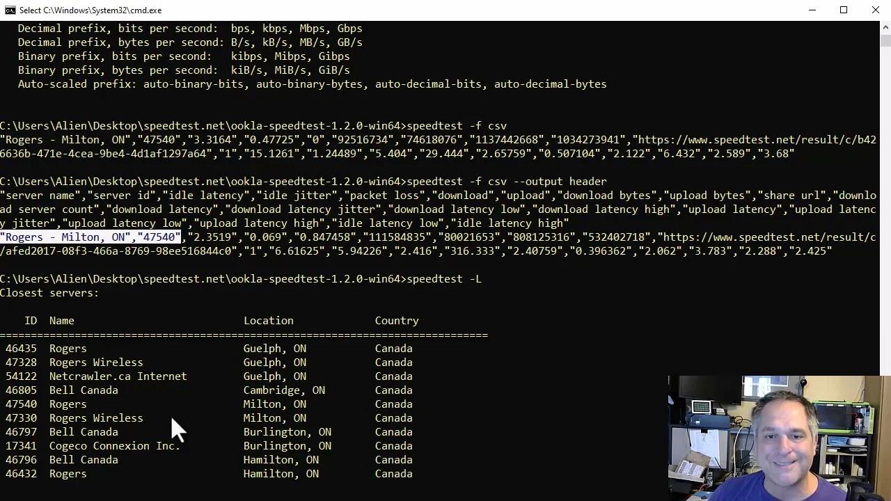 Automating a Speedtest in Windows