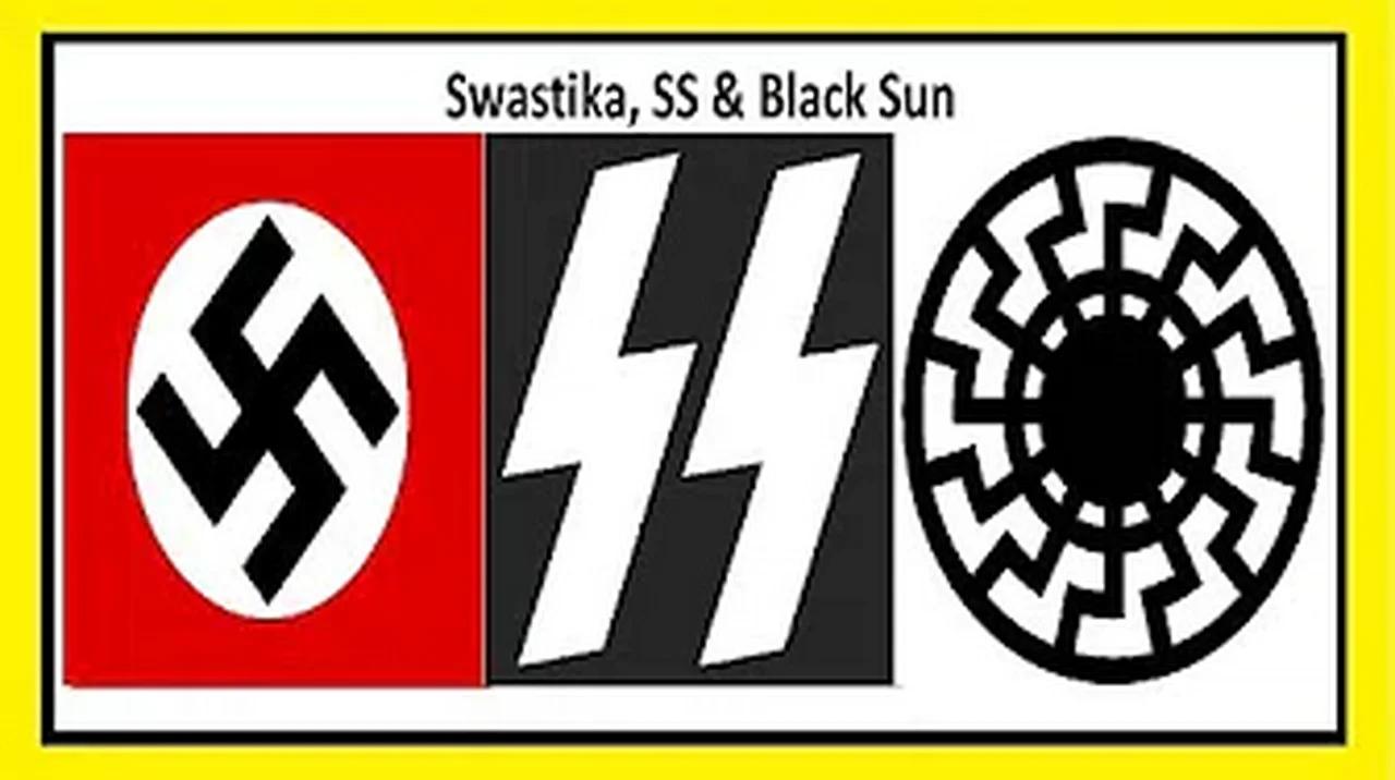 Нацистское солнце. Нацистский знак солнца. Черное солнце у фашистов.