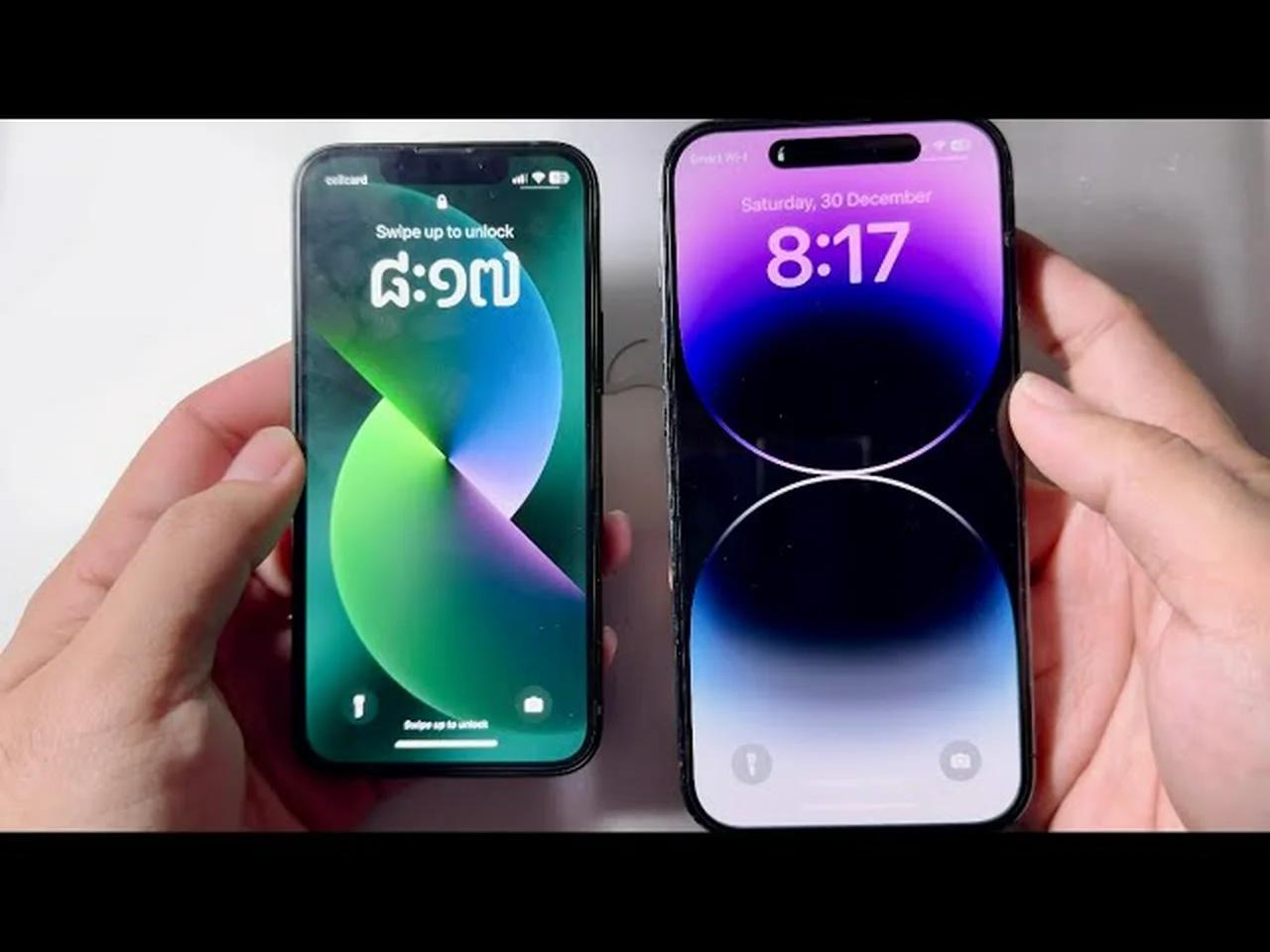 iphone 13 mini vs iphone 14 size
