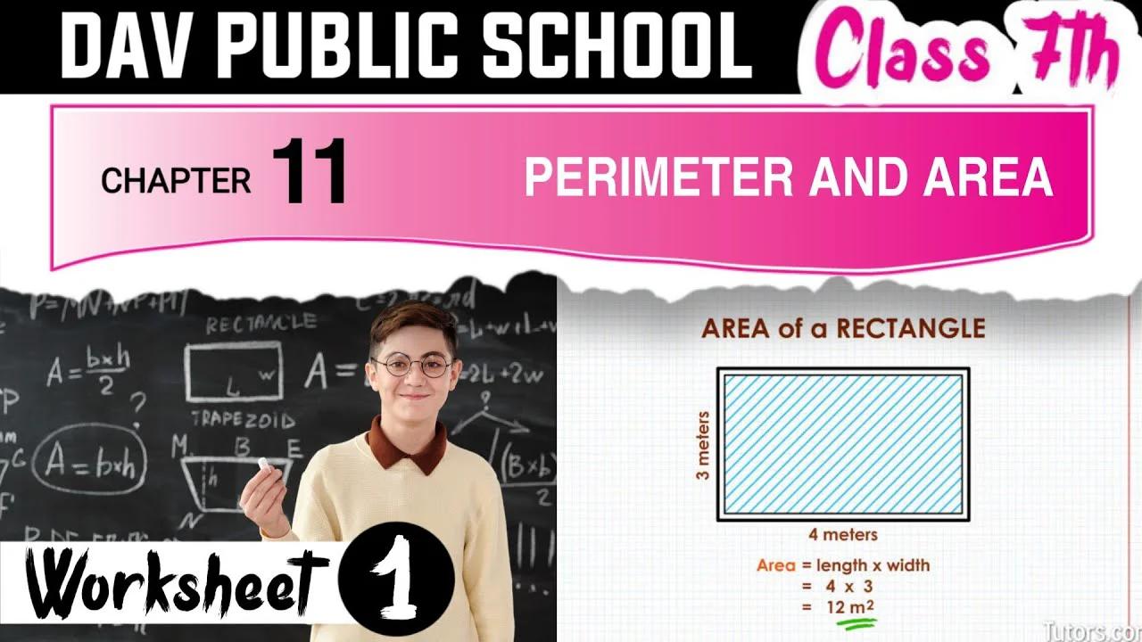dav maths class 7 chapter 11 worksheet 1