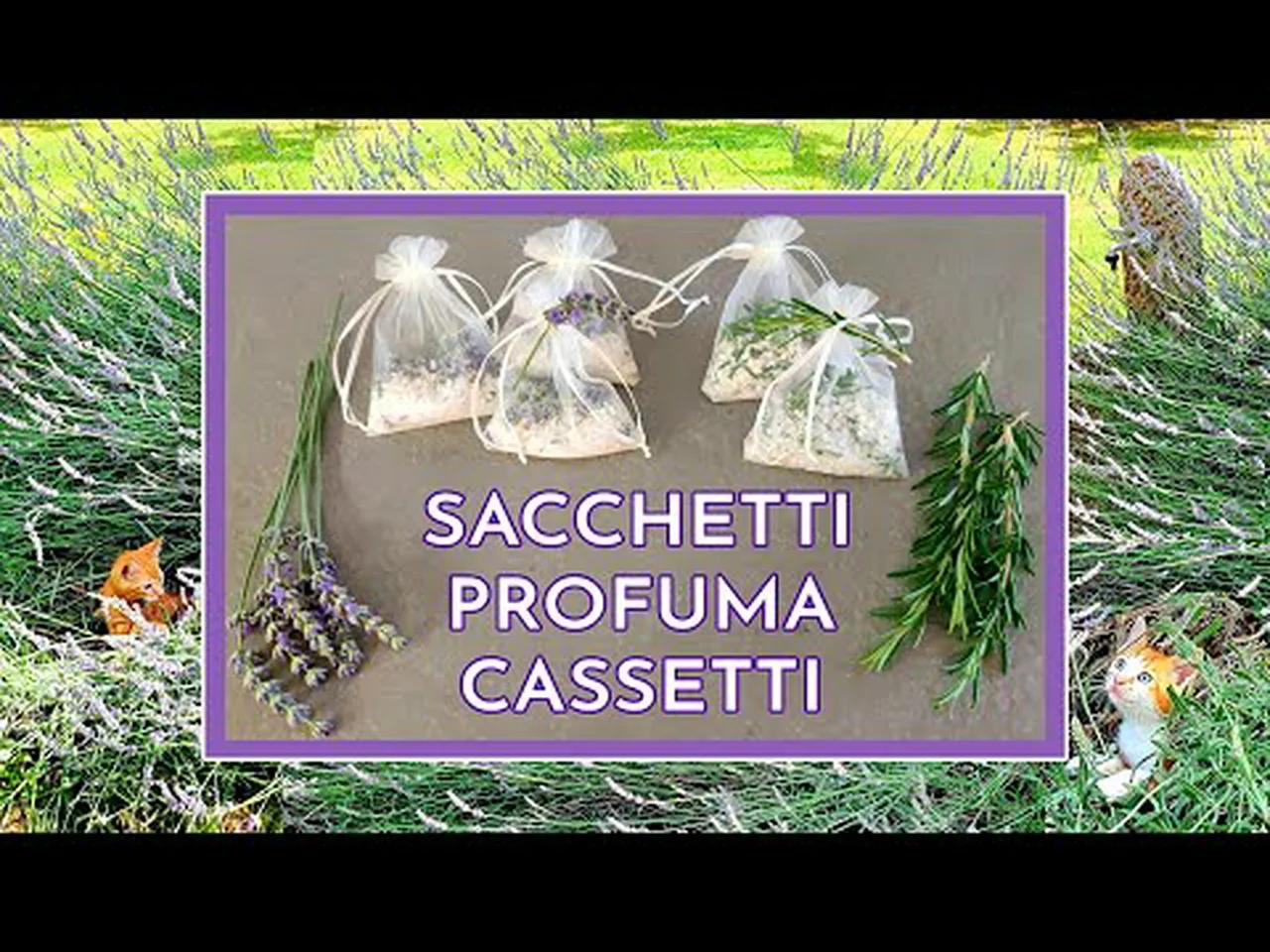 SACCHETTI PROFUMATI PER BIANCHERIA Fai da Te con Lavanda e Rosmarino