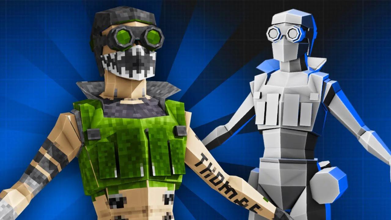 How to make ps1 characters in blender 