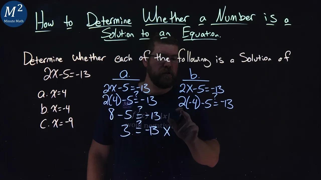 how-to-determine-whether-a-number-is-a-solution-to-an-equation-2x-5