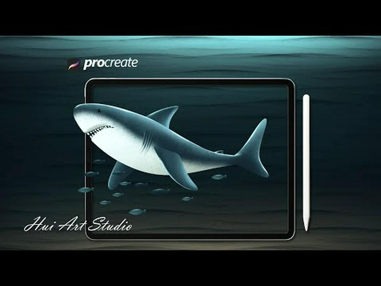 Shark | Procreate Art | HUI Art Studio