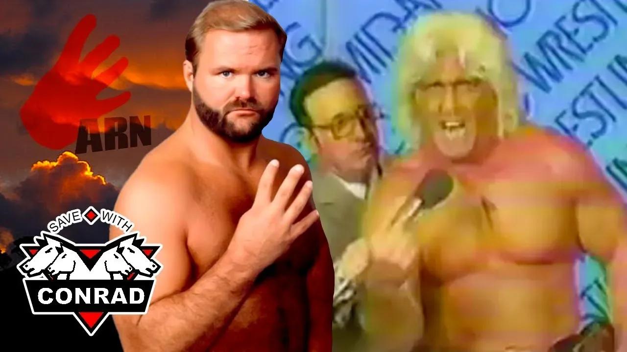 Arn Anderson calls a Ric Flair promo from 1985