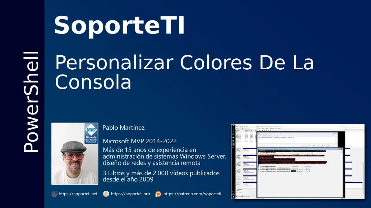 Powershell personalizar colores de la consola
