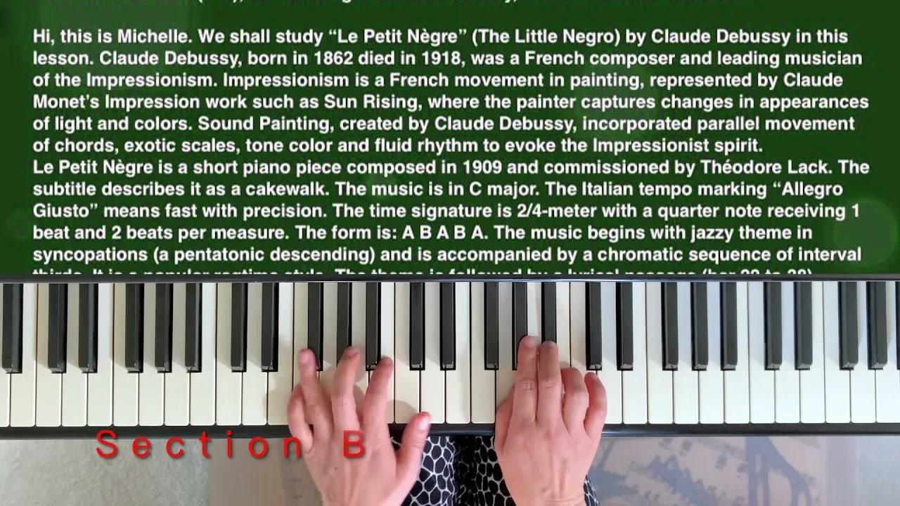 Partition 'Petit Nègre' Pour Clarinette Et Piano - Œuvre Classique Arrangée