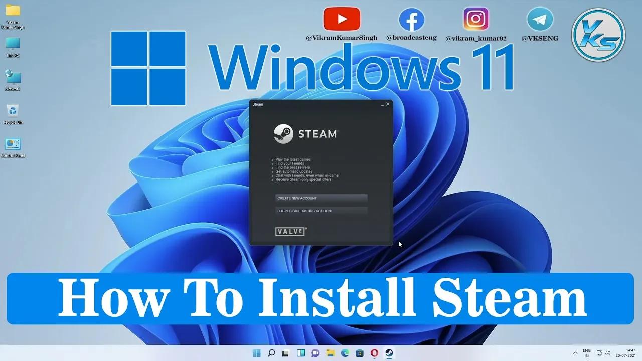 How To Install Steam On Windows 11 | Windows 11 Me Stream Kaise Install ...