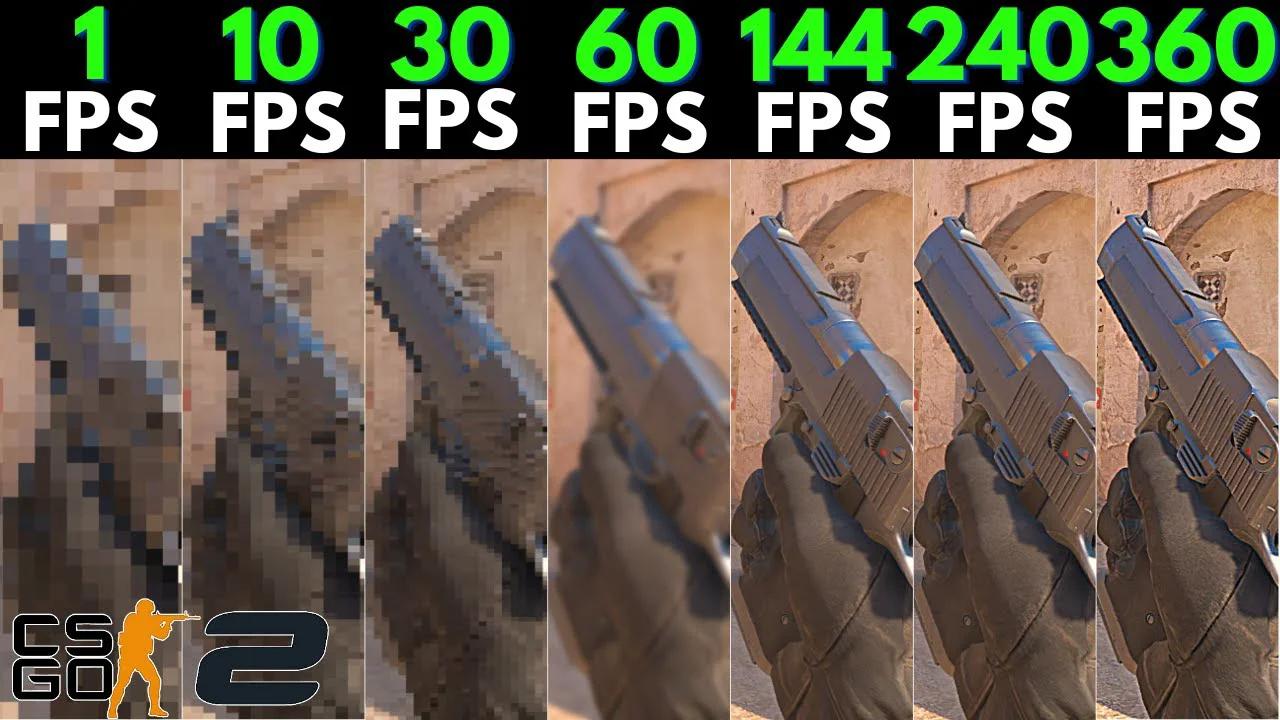 Counter-strike 2 Csgo2 1fps vs 10fps vs 30fps vs 60fps vs 120fps vs ...