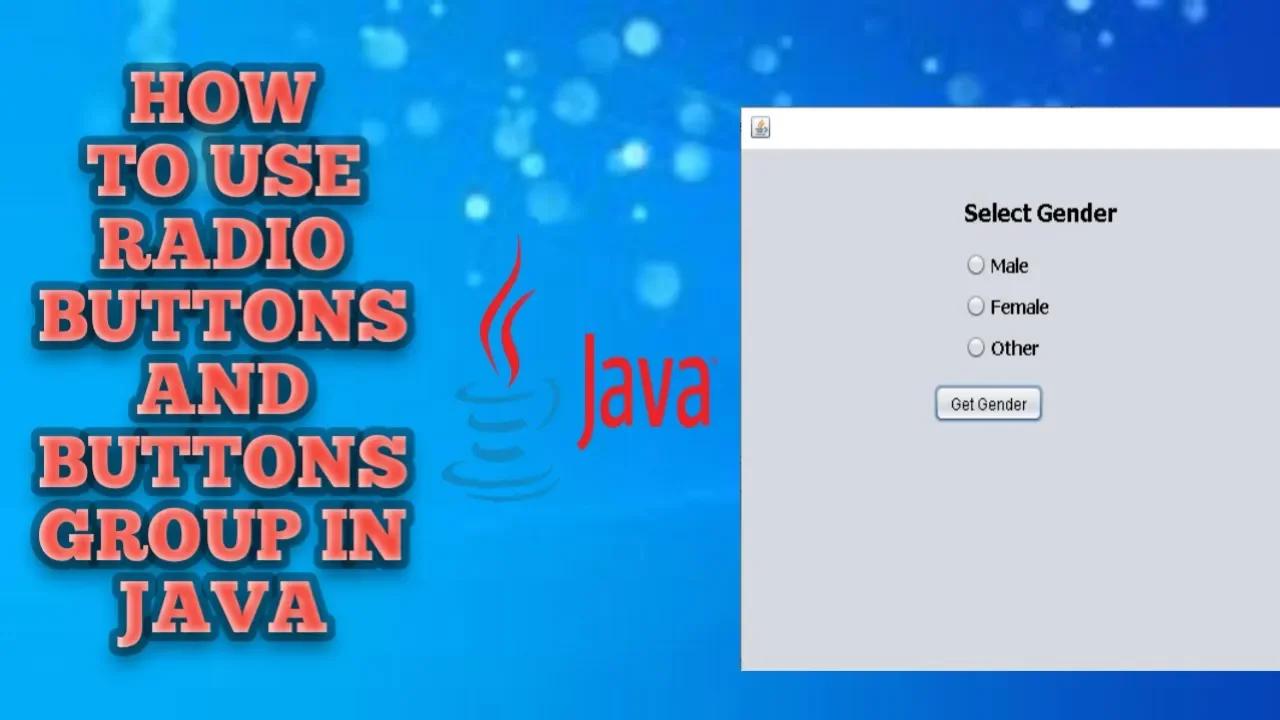 Java Radio Button | How to use radio button in java netbeans | Radio ...