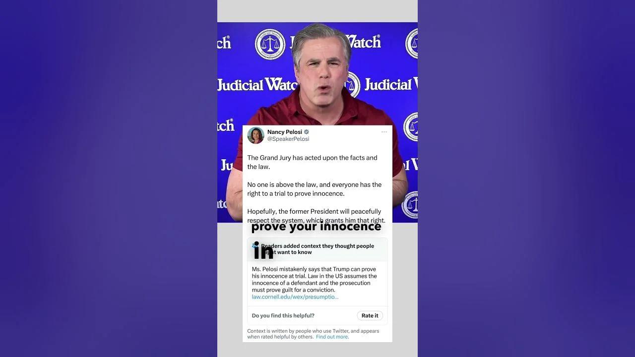 You DON’T Prove Your Innocence In Court!