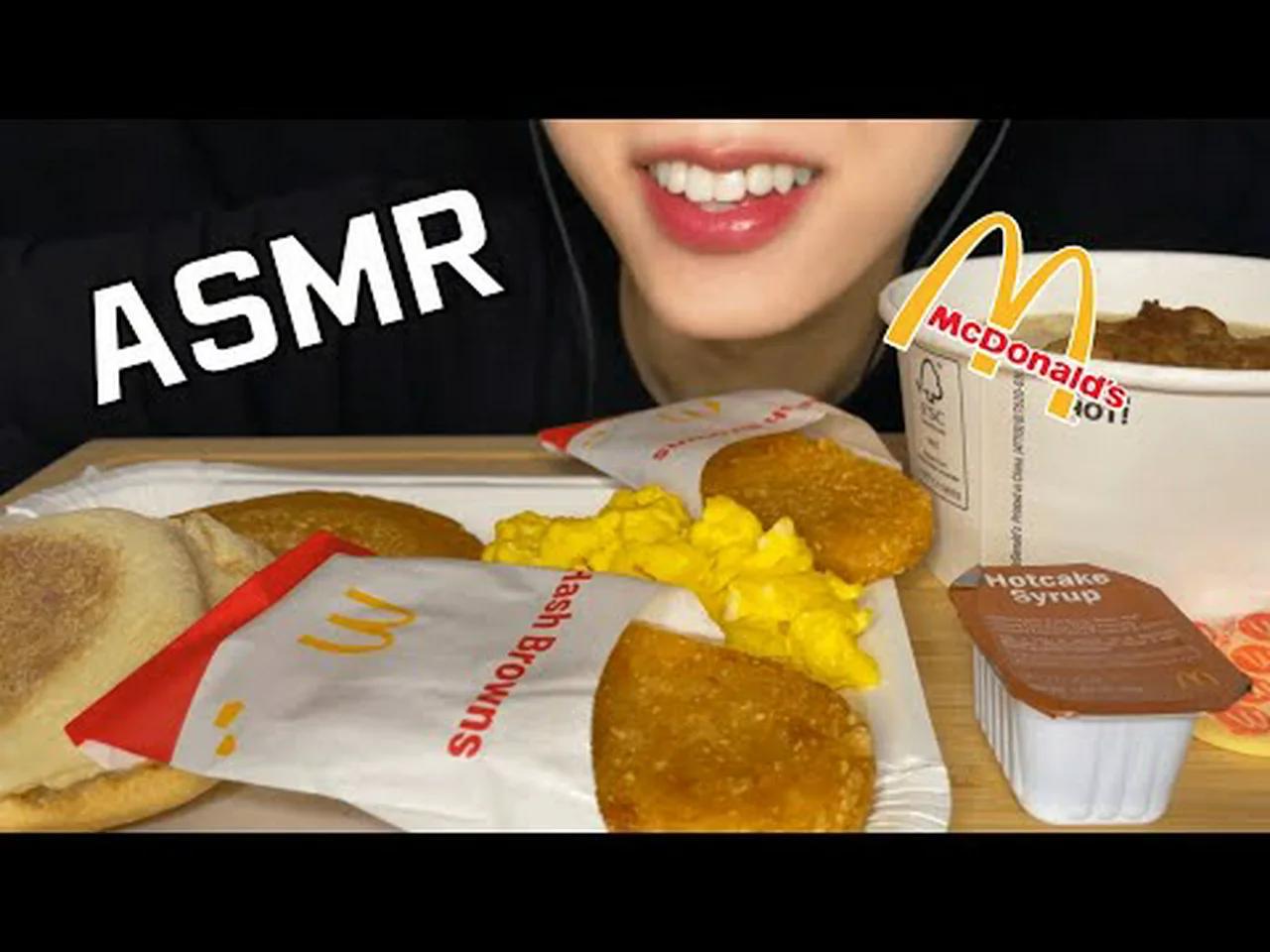 ASMR HONG KONG MCDONALDS BREAKFAST MEAL EATING SOUNDS NO TALKING | H.U ...