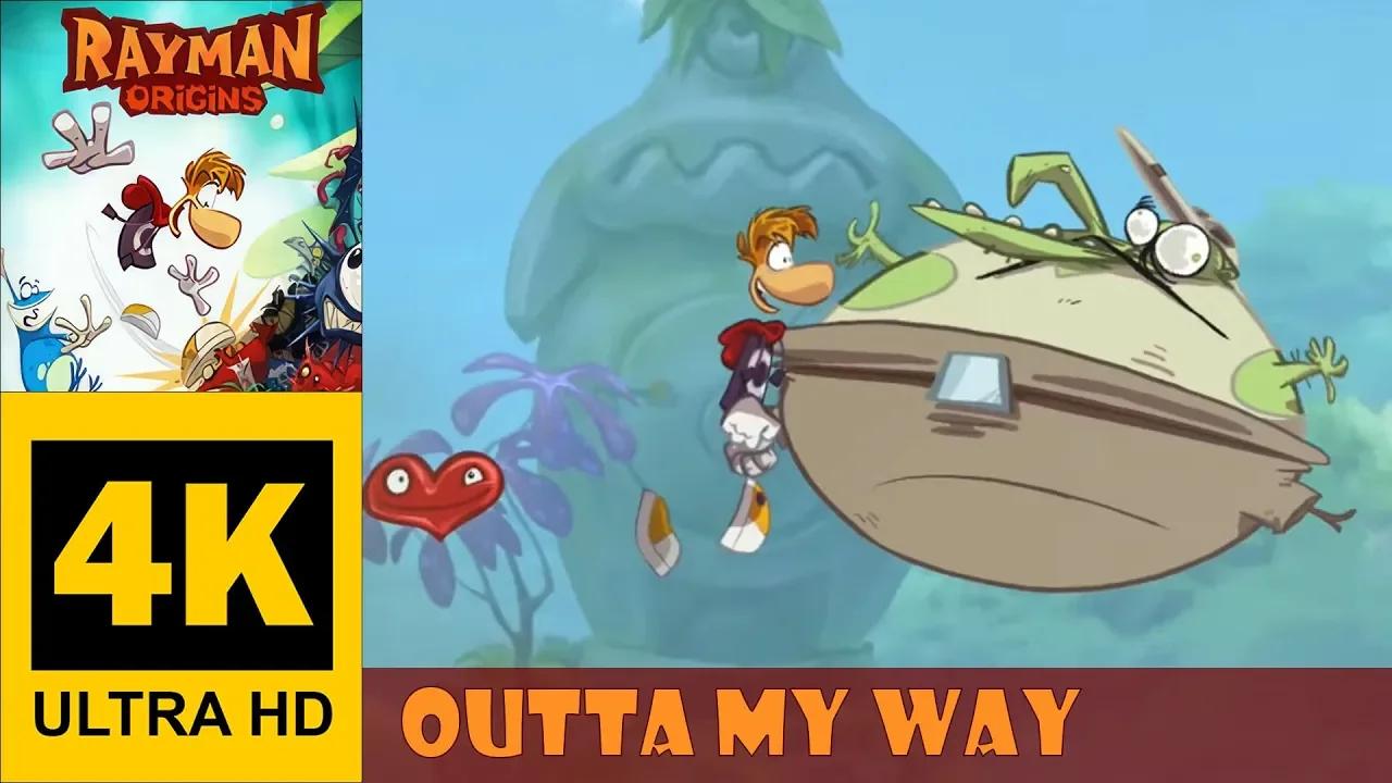 Outta My Way | Rayman Origins | Walkthrough, Gameplay, No Commentary, 4K