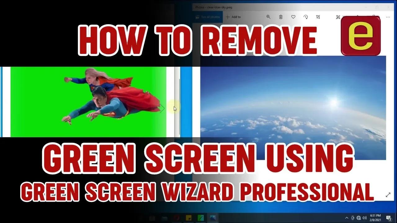 How to remove Green screen using Green Screen Wizard Professional