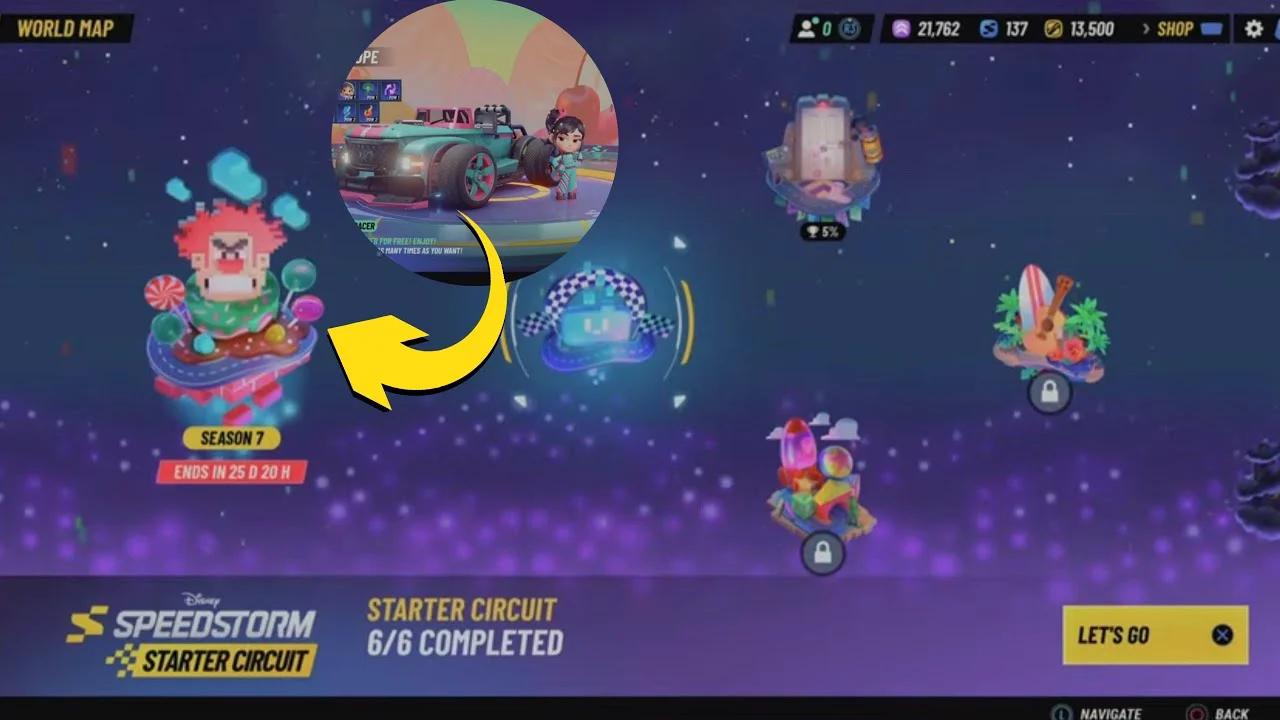 Disney Speedstorm Wreck It Ralph Season & New Menu & New Maps