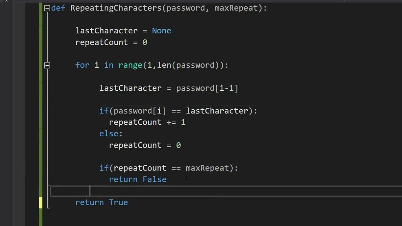 Checking for Repeating Characters in a Password Using Python - Simple ...