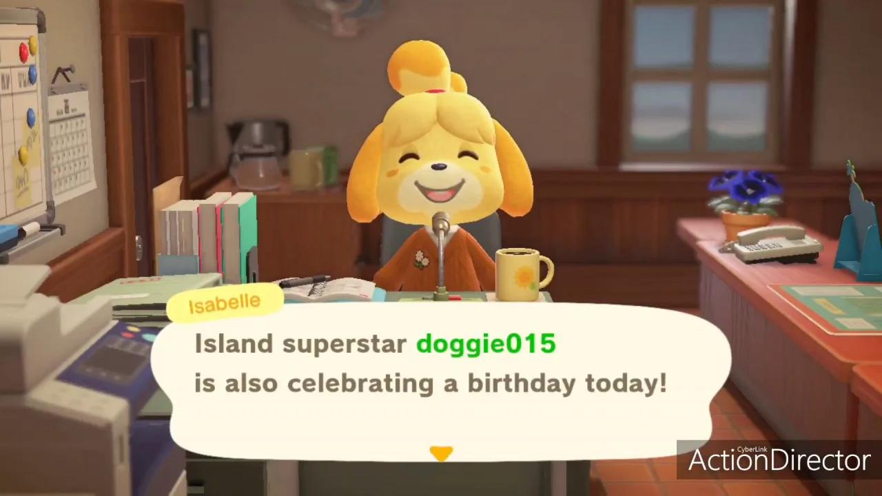 animal crossing birthday 17 december