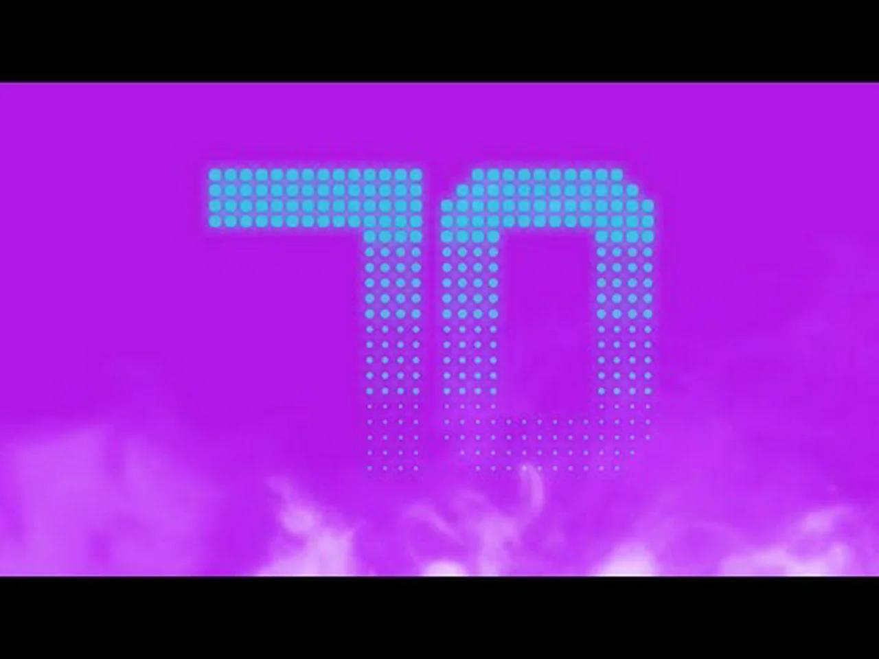 70 seconds countdown timer with smoke effect ( no copyright)