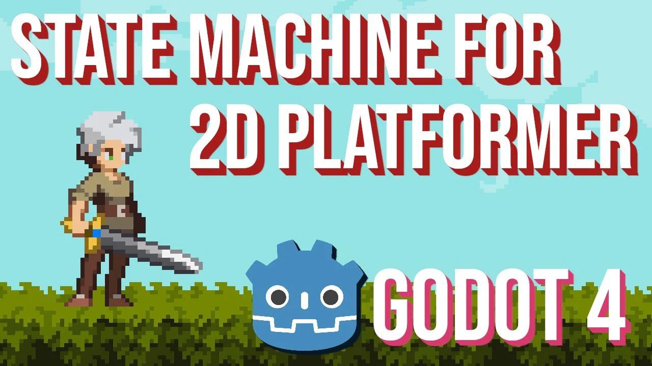 State Machine Setup For 2d Platformer Character ~ Godot 4 Gamedev Tutorial 1071