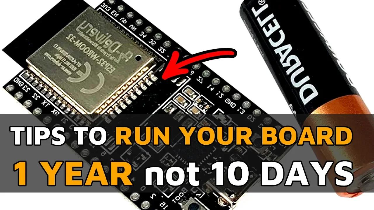 How to Measure And Calculate Board Runtime for a Single Battery Charge ESP32 Example