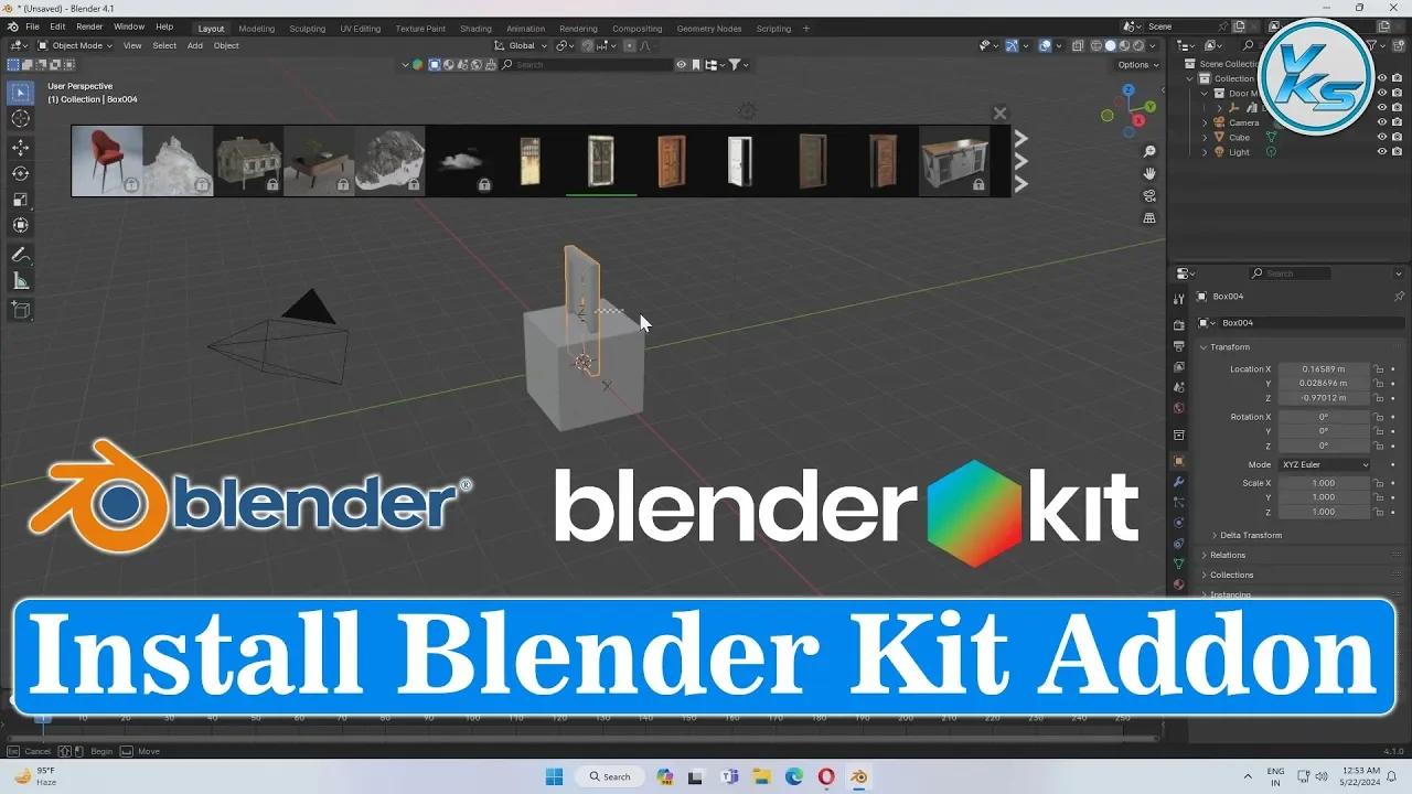How To Install Blender Kit Addon in Blender