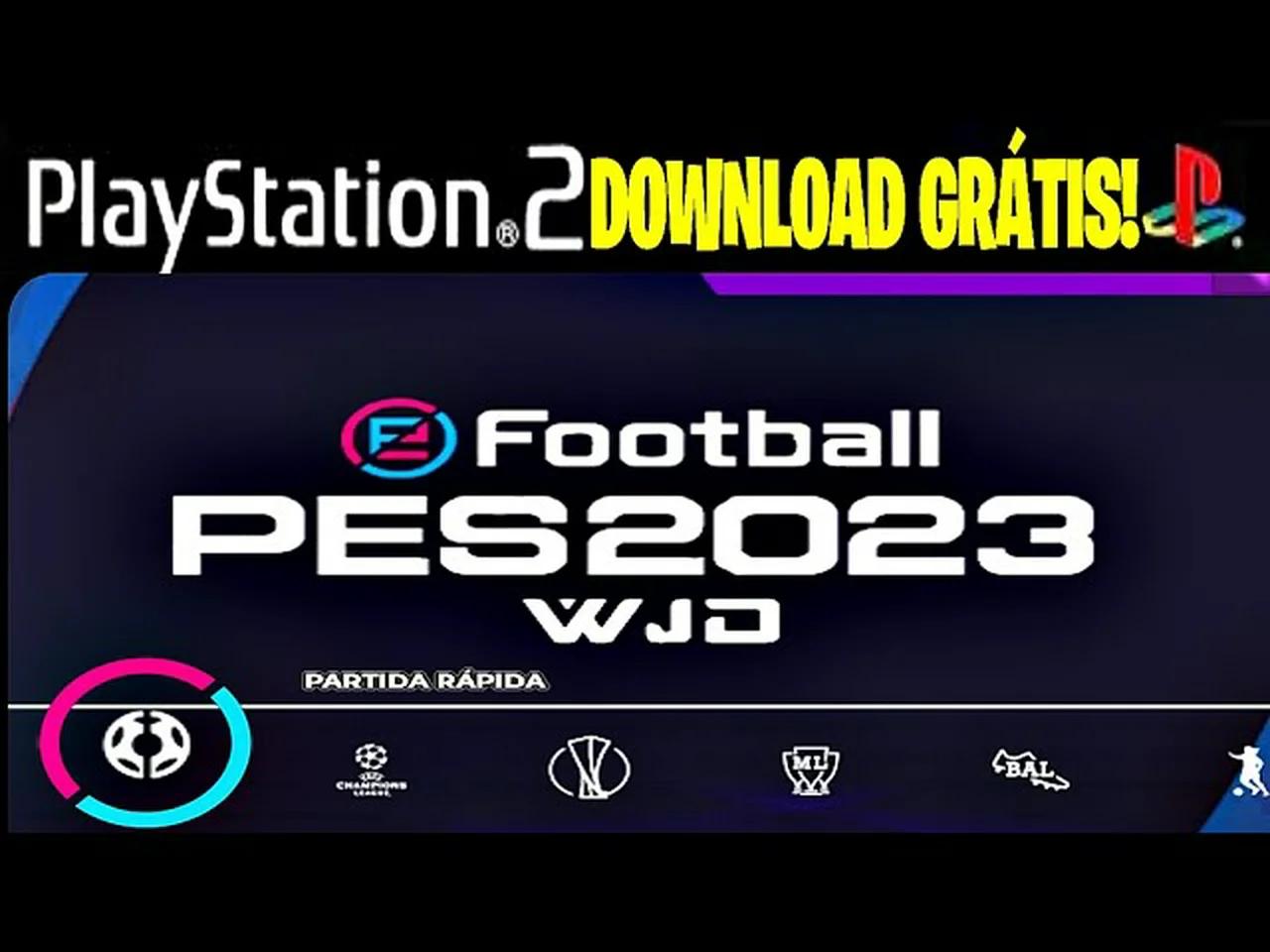 Download eFootball PES 2023 WJD ISO PS2 Grátis