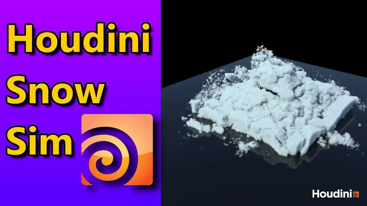 The Easiest Houdini Workflow For Snow Simulation пёџрџњёпёџ Houdini Snow