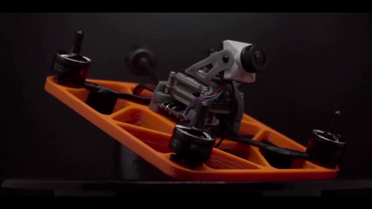 Fully 3d Printed 3 Inch Fpv Quadcopter For Caddx Vista Internal View
