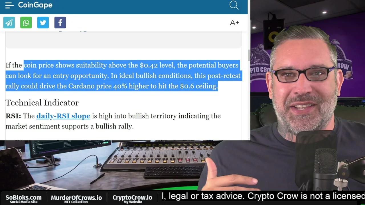 Cardano To 60 Cents Next Week Cardano Price Prediction