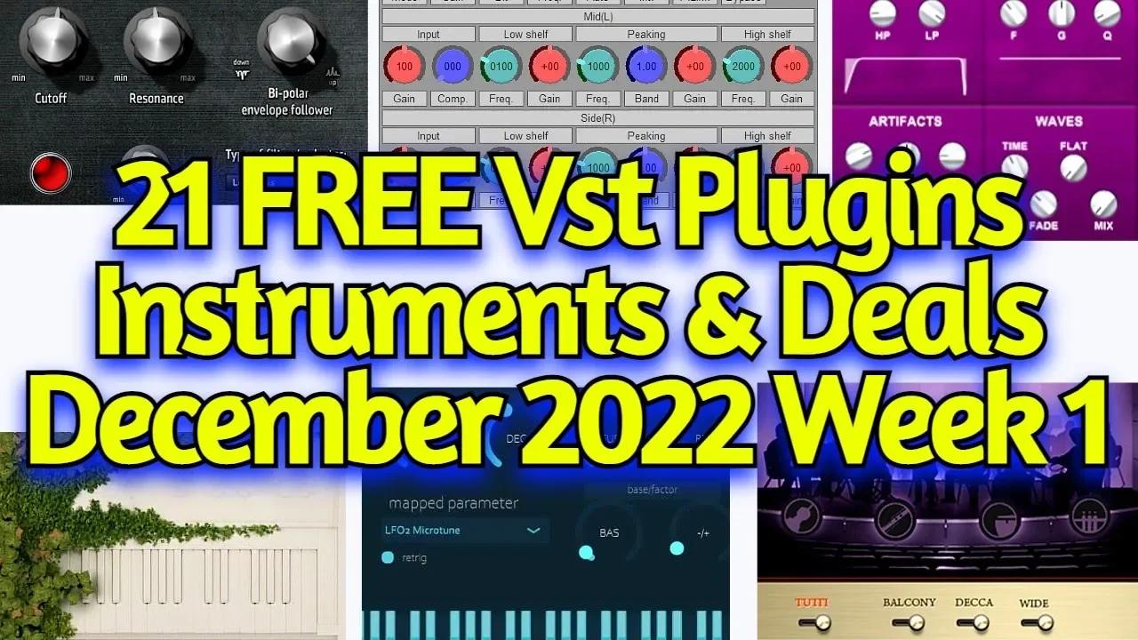 21 New Free Vst Plugins Vst Instruments Sample Packs Holiday Deals